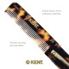 Kent 20T Handmade Folding Pocket Comb for Men, Fine Tooth