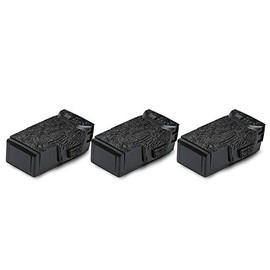 MightySkins Skin Compatible with DJI Mavic Air Drone - Black Leather | Battery (3 Pack) | Protective, Durable, and Unique Vinyl Decal wrap Cover | Easy to Apply, Remove | Made in The USA