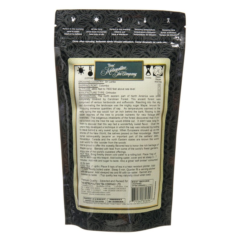 Metropolitan Tea Discovery Loose Tea Pack, Maple Flavored Black, 100g