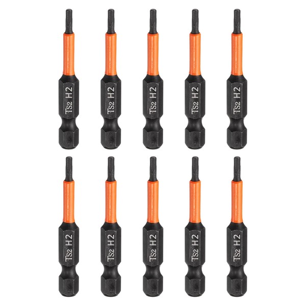 HARFINGTON 10pcs Hex Head Wrench Drill Bit 2mm(H2) Metric 1/4"