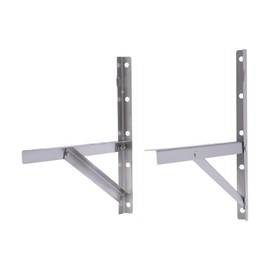 WPORDE Wall Mount Bracket for Air Conditioner, Stainless Steel Outdoor Wall Mounting Stand, Ductless Mini Split Bracket up to 440 lbs for Air Conditioner Heat Pump Systems HVAC, Compressor