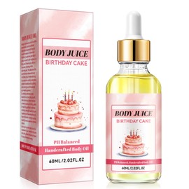FDCBDDZ Coconut Cream Pie Body Oil,Scented Juicy Body Oil,Handcrafted Body Oil Coconut Cream Pie,Strawberry Body Oil,Pheromone Body Juice Oil (Cake)