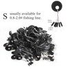 Conskyee 600 Pieces Fishing Rubber Bobber Stops, 6 in 1