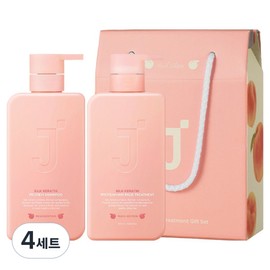 J.Sup Silk Keratin Protein Shampoo Peach Edition + Treatment Set, 4 Sets / 제이숲 실크 케라틴 단백질 샴푸 피치 에디션 + 트리트먼트 세트, 4세트