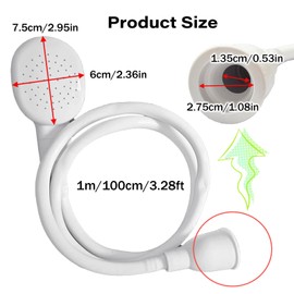 3.28FT Sink Spray Hose,Portable Sink Hose Faucet Sprayer, Shampoo Sprayer Handheld Faucet Shower Head Spray for Bathing Baby,Pets,Washing Hair,Rinsing Vegetables
