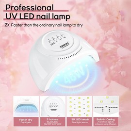 JEWHITENY 14 Colors Poly Extension Gel Nail Kit With Nail Lamp Nude Pink White Brown All In One Poly Nail Gel Starter Kit Poly Gel Nail Kit With Base Top Coat Manicure Salon Frence Nail Art DIY:_F301-F314 MINI 