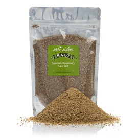 s.a.l.t. sisters Spanish Rosemary Sea Salt, Unique Herb Infused Salt Blend Alternative to Table Salt, Meat Seafood Vegetable Seasoning, GMO Free, MSG Free, Resealable Pouch, 16 oz