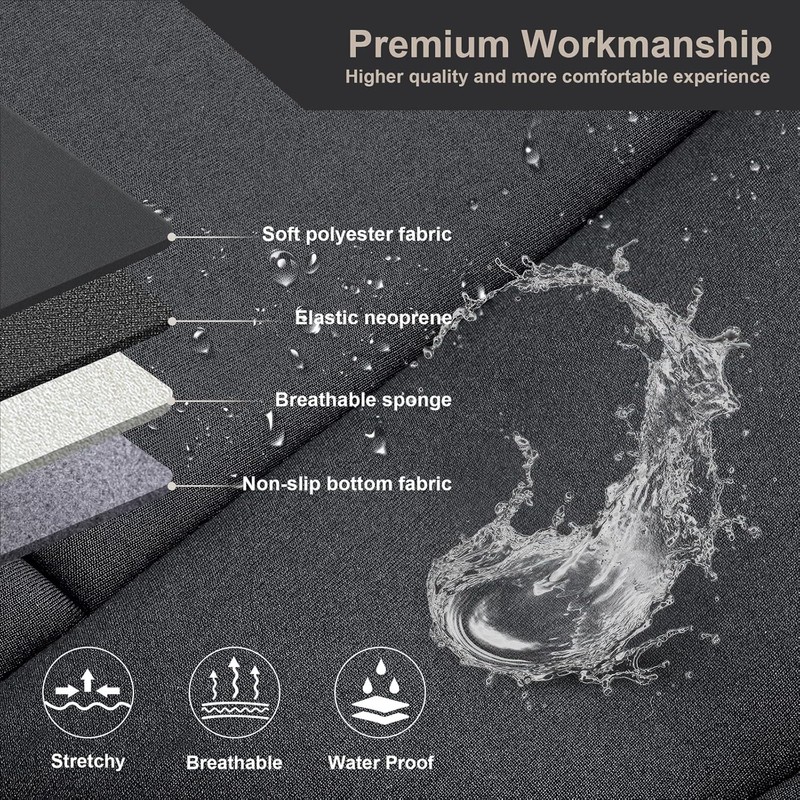 GIANT PANDA Waterproof Neoprene 2 Pack Front Car Seat Covers