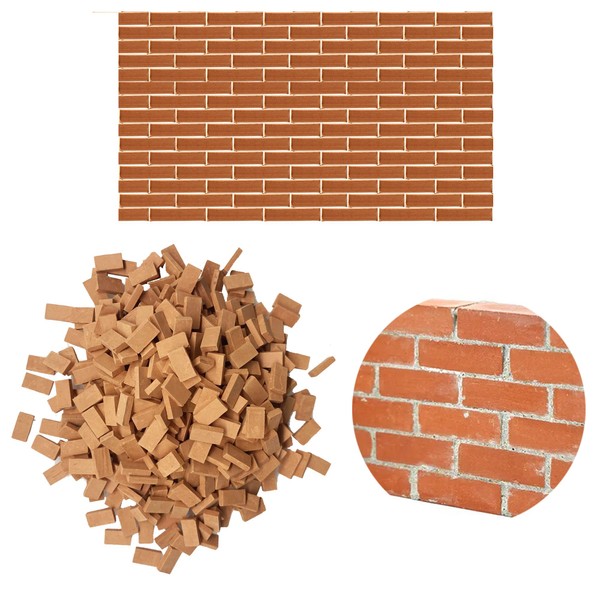 Cayway Pack of 420 Mini Simulation Bricks, 1:35 Mini Scale