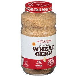 Kretschmer Original Toasted Wheat Germ Boost Your Food with, 20 Ounce Glass Jar (Pack of 4)