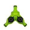 UKDD® Dual Tap Connector Comfort Grip Shut-Off Valves Hose Splutter