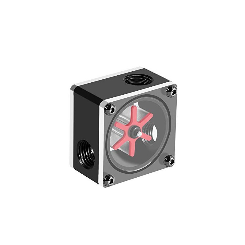Water Flow Meter, 6 Impeller 3 Ways Flow Meter Indicator