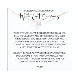 White Coat Ceremony Gifts, Physical Therapy, Occupational Therapist, Veterinarian, Pharmacist, Pearl Necklace 14k-Gold-Filled