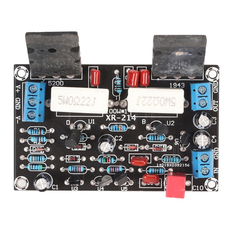 Power Amplifier Board Mono High Power 2SC5200 2SA1943 Quiet 100W