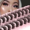 FANXITON Mink Lashes 19 MM Curly Natural Look 3D Eyelashes