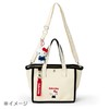 Sanrio 615285 2-Way Mini Tote Bag, Bad Batsumaru, Cotton, Polyester,
