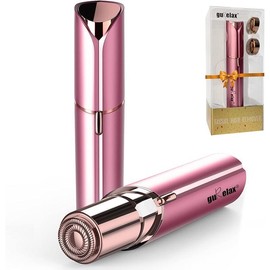 Facial flawless Hair Remove as Mother's Day Gifts(with 2 x Replacement Heads), Face Shaver for Women, Best Touch Hair Removal Device, Electric Upper Lip/Chin Razors for Women - Colour: Rose Red Facial Hair Remover