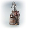 Alpine Corporation WCT688 Old Fashion Pump Barrel Rustic Fountain, 12"L