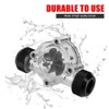 Lazmin 8 Impellers Flow Meter Indicator, G1/4" Thread Port Female