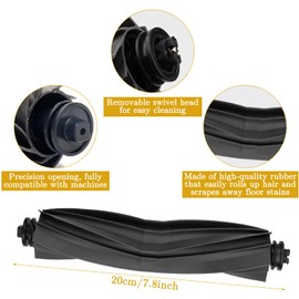 26 PCS Replacement Parts for Dreame L20 Ultra/L20 Ultra Complete, L30 Ultra Robot Vacuum Cleaner, Accessories: 1 Main Brush, 6 Dust Bags, 6 Mop Pads, 6 HEPA Filters, 6 Side Brushes, 1 Cleaning Brush