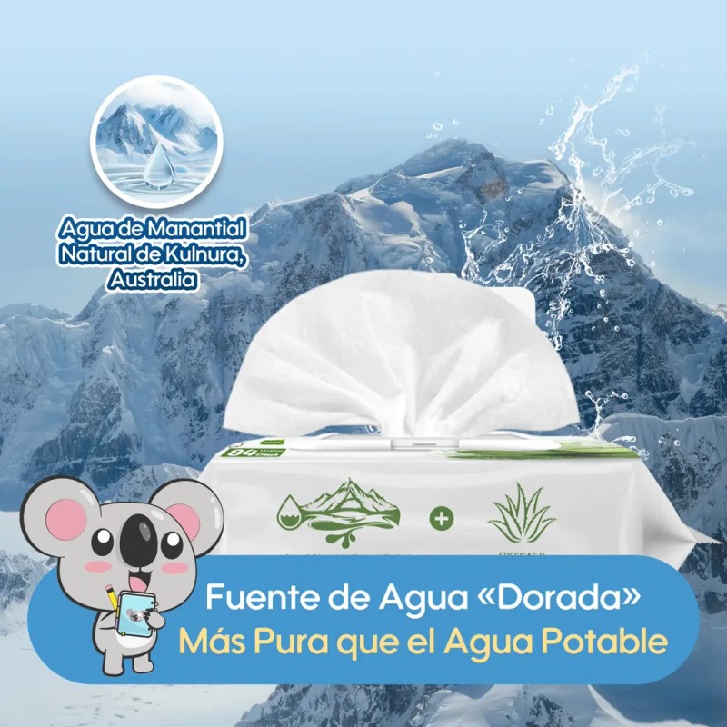 Toallitas Húmedas Aiwibi Bebé Aloevera Extract 3 Pack 252 Pz