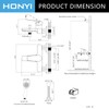 HONYI Bathtub Faucet with Sprayer, Tub Spout with Diverter Bathroom