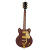Red and Gold Miniature Electric Guitar Replica with Stand and