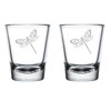 Juego de 2 vasos de chupito de 1.7 onzas, diseño