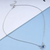 Atentuyi CZ Evil Eye Necklace Silver CZ Pendant Necklace Evil