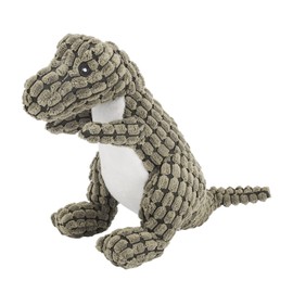 Qcwwy Ausgestopftes Dinosaurier-Hundespielzeug, Hundedrachen Quietscher-Plüsch-Hundespielzeug, Niedliches Quietschendes Hundespielzeug, Kauspielzeug für Kleine, Mittelgroße Hunde, Welpen