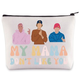 BWWKTOP My Mama Don't Like You Song Lyrics Makeup Bag Singer Album Gifts Singer Merchandise Music Lover Zipper Pouch Bag (Mama Don't Like)