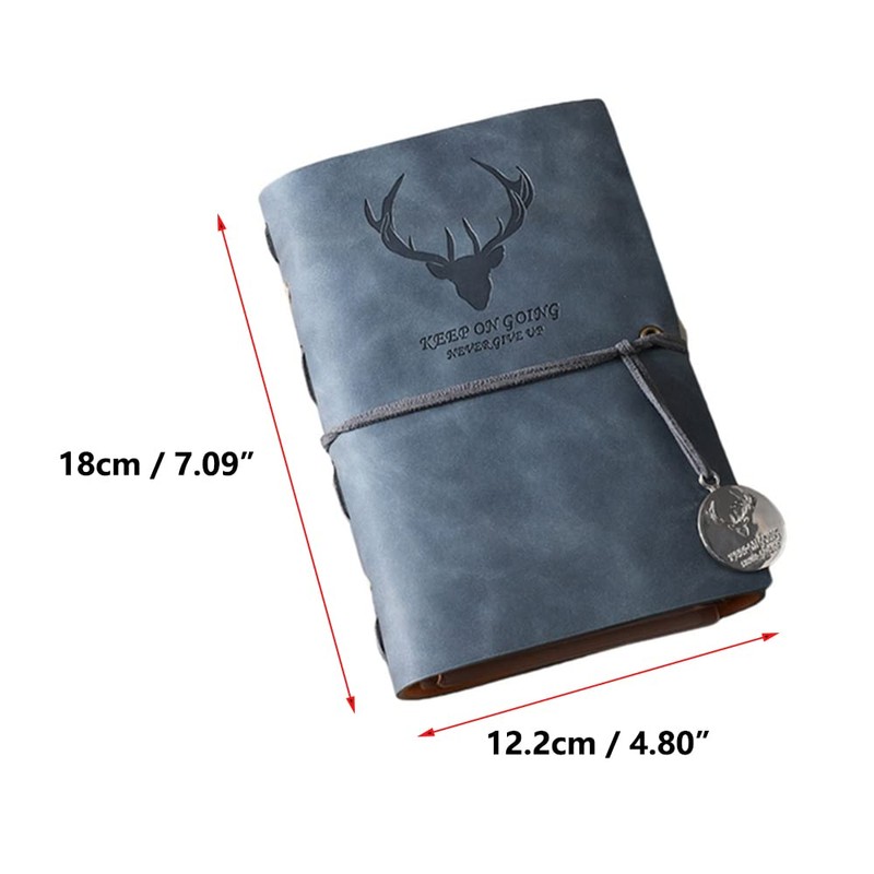 tooloflife 6-Ring Notebook Binder, A6 PU Leather Loose Leaf Notebook