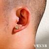 VEXXS S925 Diamond Stud Earrings for Men, 14K Real Gold