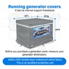 Generator Covers While Running. Generator Cover Measures 32''Lx24''Wx24''H. Double-layer Fabric.