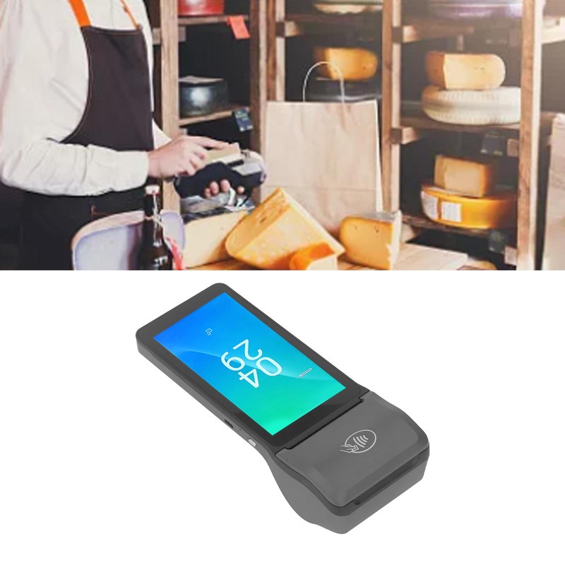 POS Terminal Receipt Printer 4G WIFI Bluetooth Thermal Printing 1D