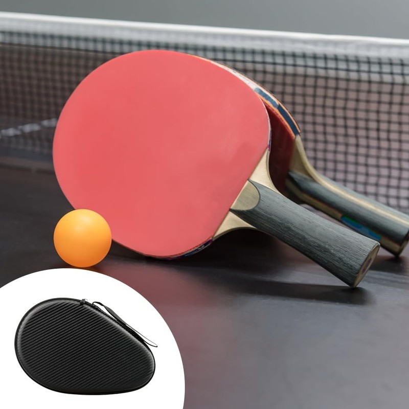 MiOYOOW Table Tennis Racket Case, Hard Shell Ping Pong Storage