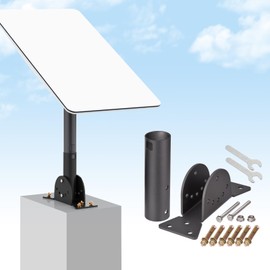 SZSAUTO Sturdy Thicker Mount for Starlink Internet Satellite Gen2 V2 Dish Antenna - Heavy Duty Wall Pole Mounting Kit Adjustable Angle Short Bracket Accessories Starlink Gen 2