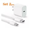 Eco R. 2 Set Combo Cargador Celular Carga Rápida Cubo