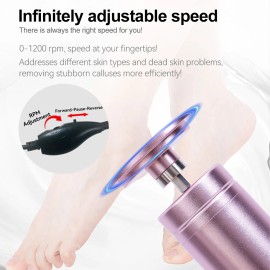 Unbranded Electric Foot File Grinder Callus Remover Nail Drill with Disk Barrel Sandpaper