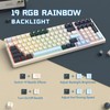 ATTACK SHARK K8 Wireless Mechanical Keyboard, Trip-Mode BT5.0/2.4G/Wired Gaming Keyboard