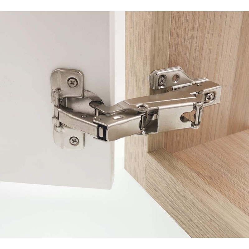 DECOBASICS Lazy Susan, Pie-Corner Kitchen Cabinet Hinge Set for Folding