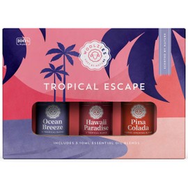 Woolzies Woolzies Tropical Escape Essential Oil Blends Set of 3 | 100% Pure, Natural & Undiluted Incl. Hawaii Paradise, Pina Colada & Ocean Breeze 10 ML