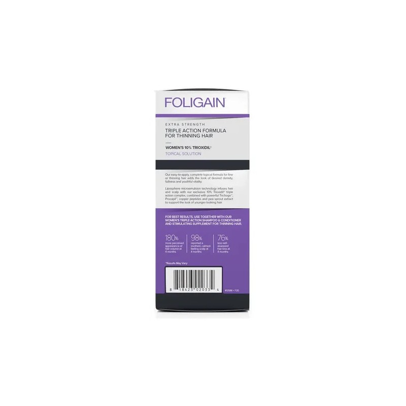 Trioxidil 10% Foligain para Mujer Anticaída y Regeneración Capilar