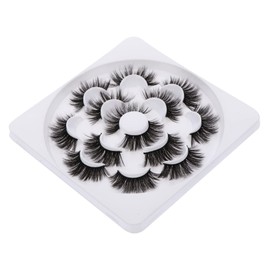 Mikinona Dense False Eyelashes Creative Makeup Eyelash Kit Safe Comfortable Enhance Eye Size for Drama