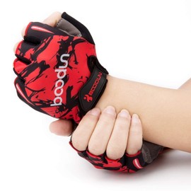 iwish Kids Cycling Gloves Outdoor Riding Bike Roller for Boys Girls Age 4 5 6 7 8 9 10 11 12 (L for age 7-10, Red)