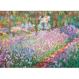 The Artist's Garden by Claude Monet 1000 Piece Puzzle Jigsaw Puzzle 27 x 19in