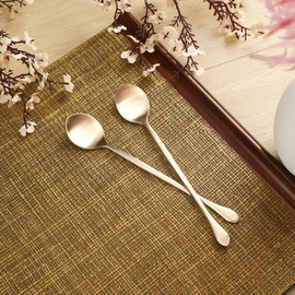 [Sunsudam] Master Master’s Traditional Bangjja Yugi Teaspoon 1+1 / [순수담] 명인 명장 전통 방짜유기 티스푼 1+1