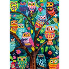 Puzzle 1000 Pieces, Adult Puzzle, A Challenging Puzzle, Puzzle Games for the Whole Family, Gifts for Women, Gifts for Men, Theme: Night of the Owls