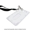 Slim Heavy Duty Badge Holders - Hard Plastic Clear Polycarbonate