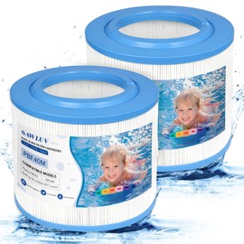 sawluv 2-Pack PBF40M Spa Filter Replacement, 10-00282 Hot Tub Filter, Bull Frog Spas Compatible with Pleat co PBF40 PBF40-M, Well spring 30 Coreless